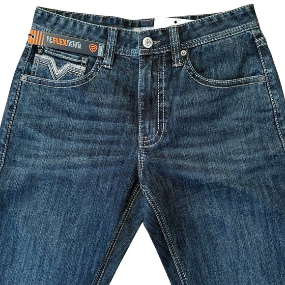 Rock & Roll Denim Men's Alpha High Rise Relaxed Stackable Bootcut Jeans 32x34 - Picture 4 of 7